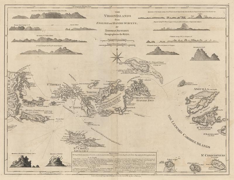 The Virgin Islands from English and Danish surveys