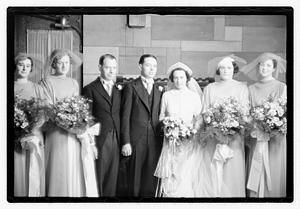 Wedding, daughter of Mrs. Richard Howard taken at Presentation Church Oak Sq. Brighton