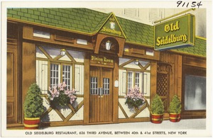 Old Seidelburg restaurant, 626 Third Avenue, Between 40th & 41st Streets, New York