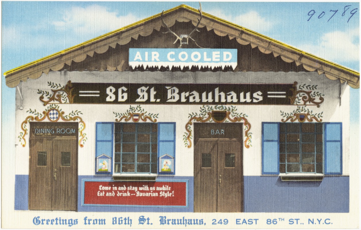 Greetings from 86th St. Brauhaus, 249 East 86th St., N. Y. C.