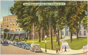 Hotel Witherill and post office, Plattsburg, N. Y.