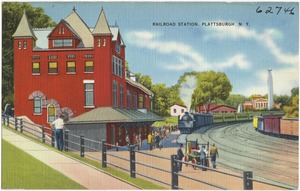 Railroad station, Plattsburgh N. Y.