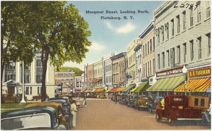 Margaret Street, looking north, Plattsburgh, N. Y.