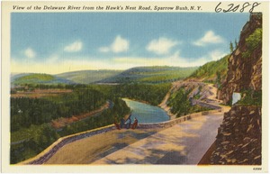 View of the Delaware River from the Hawk's Nest Road, Sparrow Bush, N. Y.