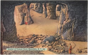 Interior of Cement Cave, Rosendale, N. Y.