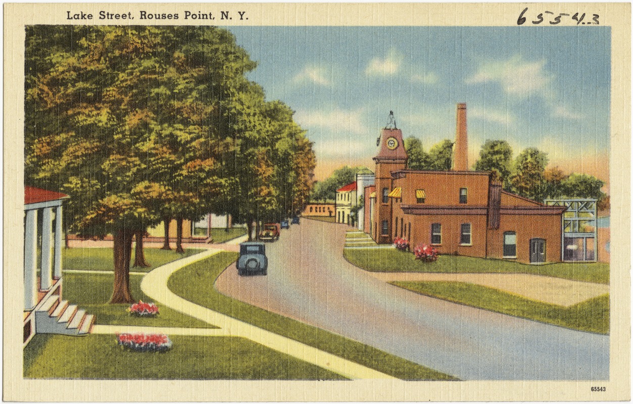 Lake Street, Rouses Point, N. Y. Digital Commonwealth