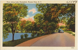 View along Lake Champlain, Rouses Point, N. Y.