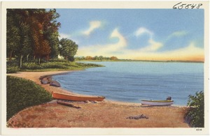 View of lake with boats, Rouses Point, N. Y.