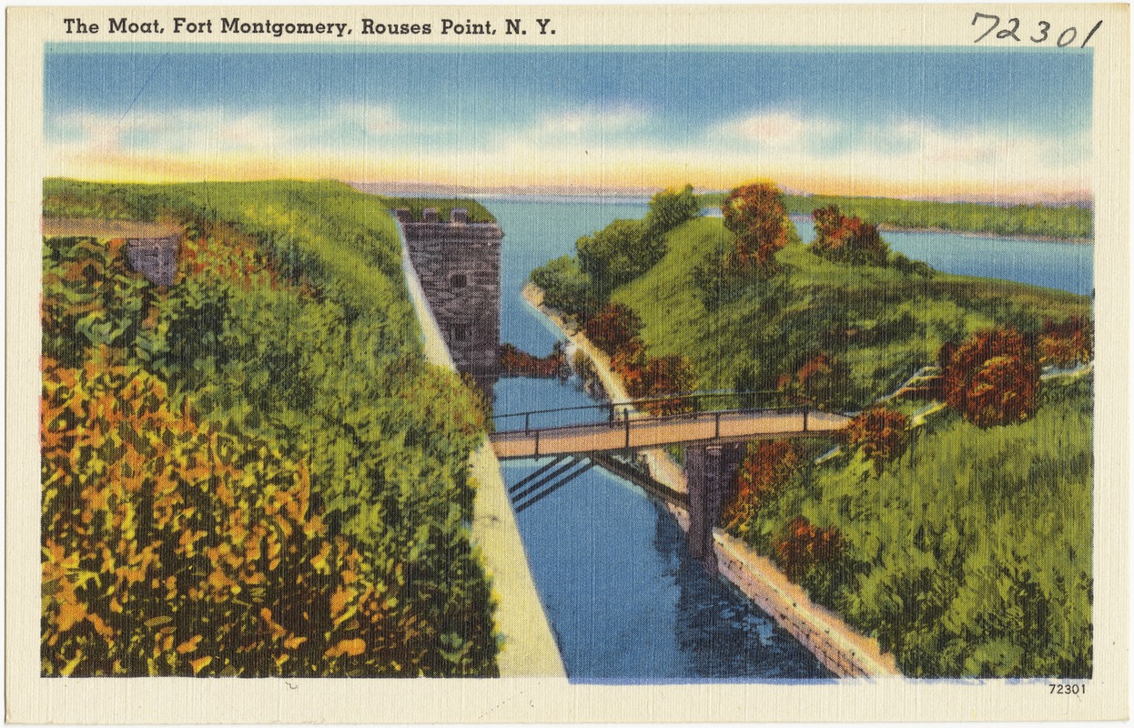 The moat, Fort Montgomery, Rouses Point, N. Y. Digital Commonwealth