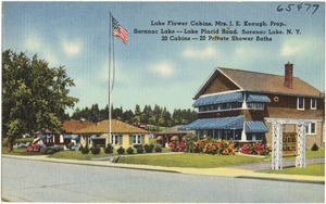 Lake Flower Cabins, Mrs. J. E. Keough, Prop., Saranac Lake -- Lake Placid Road, Saranac Lake, N. Y.