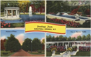 Greeting from Saratoga Springs, N. Y.