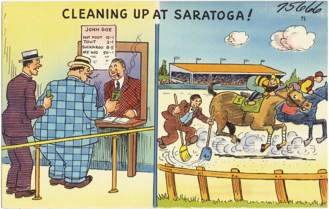 Cleaning up at Saratoga!