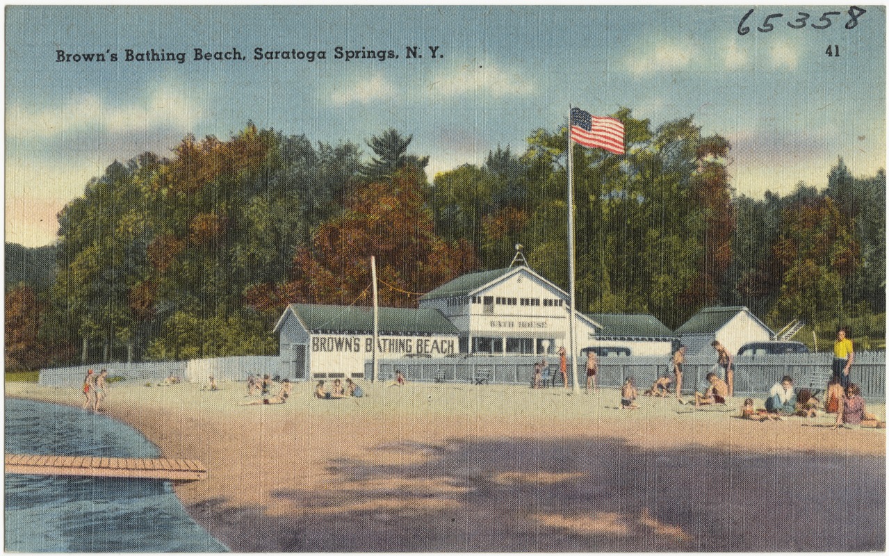 Brown's Bathing Beach, Saratoga Springs, N. Y.