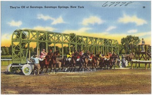 They're off at Saratoga, Saratoga Springs, New York