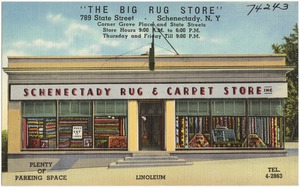 "The big rug store," 789 State Street, Schenectady, N. Y.