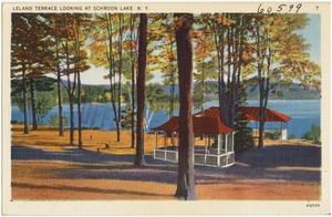 Leland Terrace looking at Schroon Lake, N. Y.