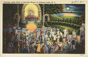 Dancing under stars at Scaroon Manor on Schroon Lake, N. Y.