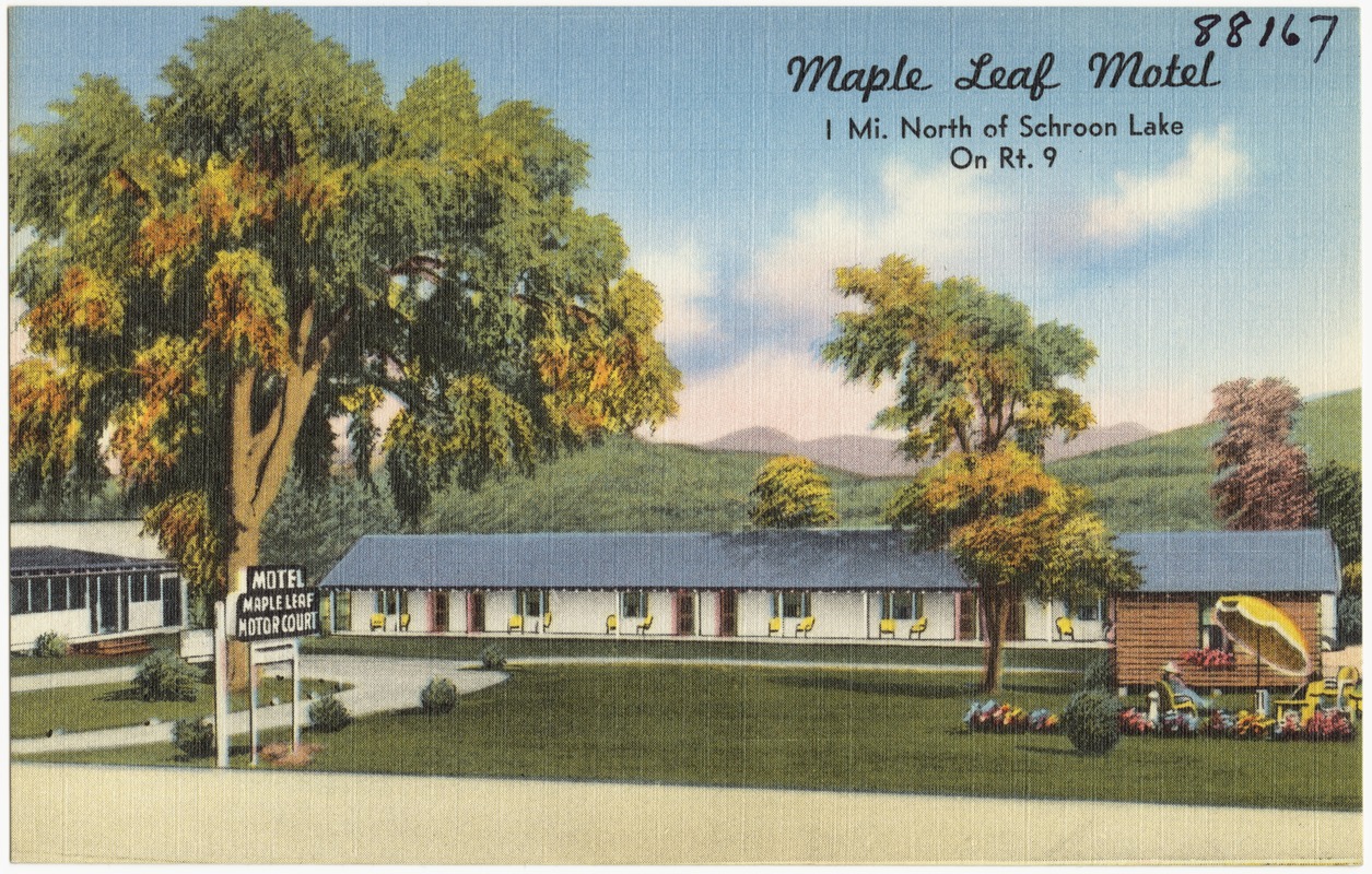 Maple Leaf Motel, 1 mi. north of Schroon Lake on Rt. 9