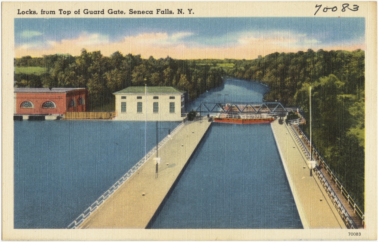 Locks, from top of guard gate, Seneca Falls, N. Y.