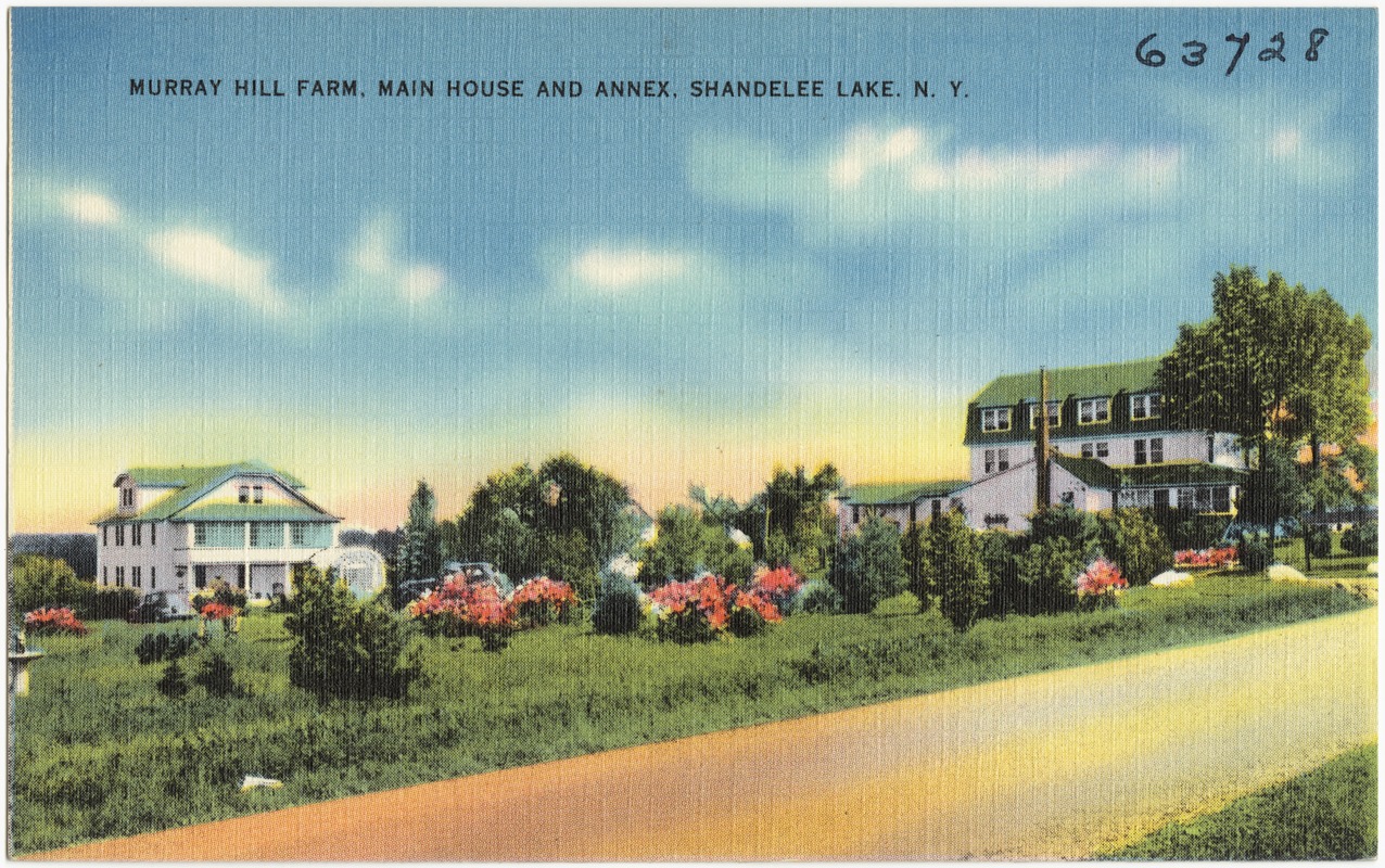 Murray Hill Farm, main house and annex, Shandelee Lake, N. Y.