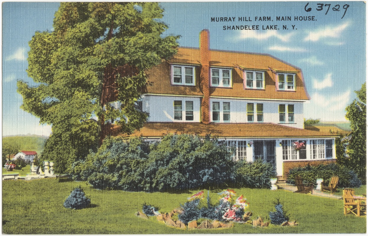Murray Hill Farm, main house, Shandelee Lake, N. Y.