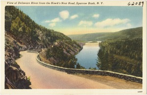 View of Delaware River from the Hawk's Nest Road, Sparrow Bush, N. Y.
