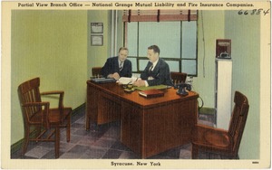 Partial view branch office -- National Grange Mutual Liability and Fire Insurance Companies, Syracuse, New York