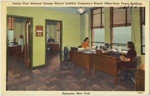 Partial view National Grange Mutual Liability Company's Branch Office, State Tower building, Syracuse, New York.