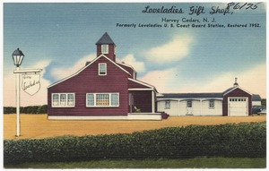 Loveladies Gift Shop, Harvey Cedars, N.J., formerly Loveladies U.S. Coast Guard Station, restored 1952