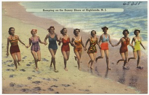 Romping on the sunny shore at Highlands, N.J.