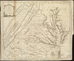A new and accurate map of the province of Virginia in North America