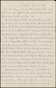Letter from Richard Davis Webb, Dublin, to Samuel May, Jr., October 21, 1871