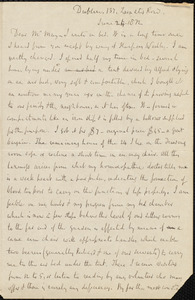 Letter from Richard Davis Webb, Dublin, to Samuel May, Jr., June 24, 1872