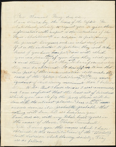 Letter from Hosea Trumbull, Upton, [Mass.], to Samuel May, Jr., Dec 25th 1841