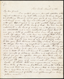 Letter from Oliver Johnson, New York, [N.Y.], to William Lloyd Garrison, March 4, 1841