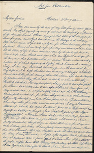 Letter from James Caleb Jackson, Peterboro, [N.Y.], to William Lloyd Garrison, 3dmo [March] 7, 1841