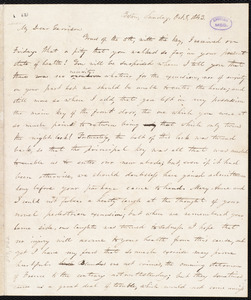 Letter from Oliver Johnson, Boston, [Mass.], to William Lloyd Garrison, Oct[ober]. 8, 1843