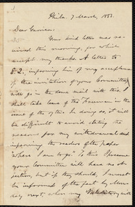Letter from Oliver Johnson, Phila.(delphia), [Pa.], to William Lloyd Garrison, 7 March, 1853