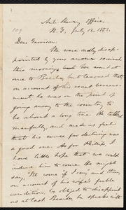Letter from Oliver Johnson, New York, [N.Y.], to William Lloyd Garrison, July 12, 1853