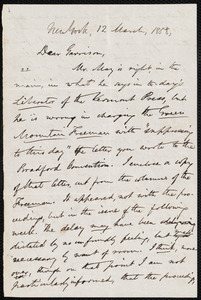 Letter from Oliver Johnson, New York, [N.Y.], to William Lloyd Garrison, 12 March, 1858
