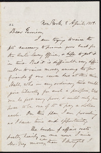Letter from Oliver Johnson, New York, [N.Y.], to William Lloyd Garrison, 8 April, 1858