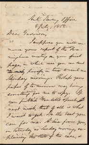 Letter from Oliver Johnson, [New York, N.Y. ?], to William Lloyd Garrison, 8 July, 1858