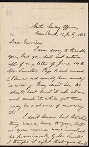 Letter from Oliver Johnson, New York, [N.Y.], to William Lloyd Garrison, 13 July, 1858