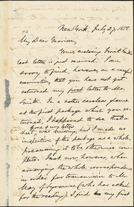 Letter from Oliver Johnson, New York, [N.Y.], to William Lloyd Garrison, July 27, 1858