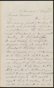 Letter from James Hutchinson, West Randolph, Vt., to William Lloyd Garrison, Dec[ember] 30, 1863