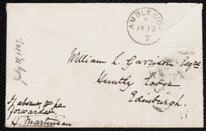 Letter from Harriet Martineau, Ambleside, [England], to William Lloyd Garrison, July 18 / [18]67