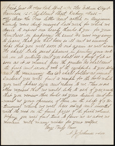 Letter from Alvin Jewett Johnson, New York, [N.Y.], to William Lloyd Garrison, April 10 / [18]76