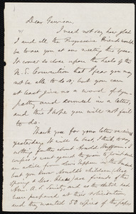 Letter from Oliver Johnson, [Place of publication not identified], to William Lloyd Garrison, April 20, 1859