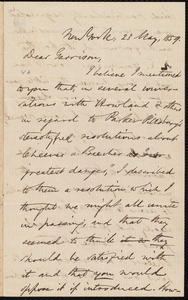 Letter from Oliver Johnson, New York, [N.Y.], to William Lloyd Garrison, 23 May, 1859