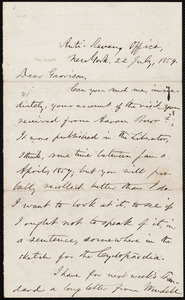 Letter from Oliver Johnson, New York, [N.Y.], to William Lloyd Garrison, 22 July, 1859